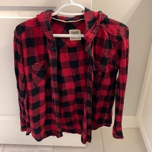 TNA boyfriend fit plaid shirt 🍁🍂